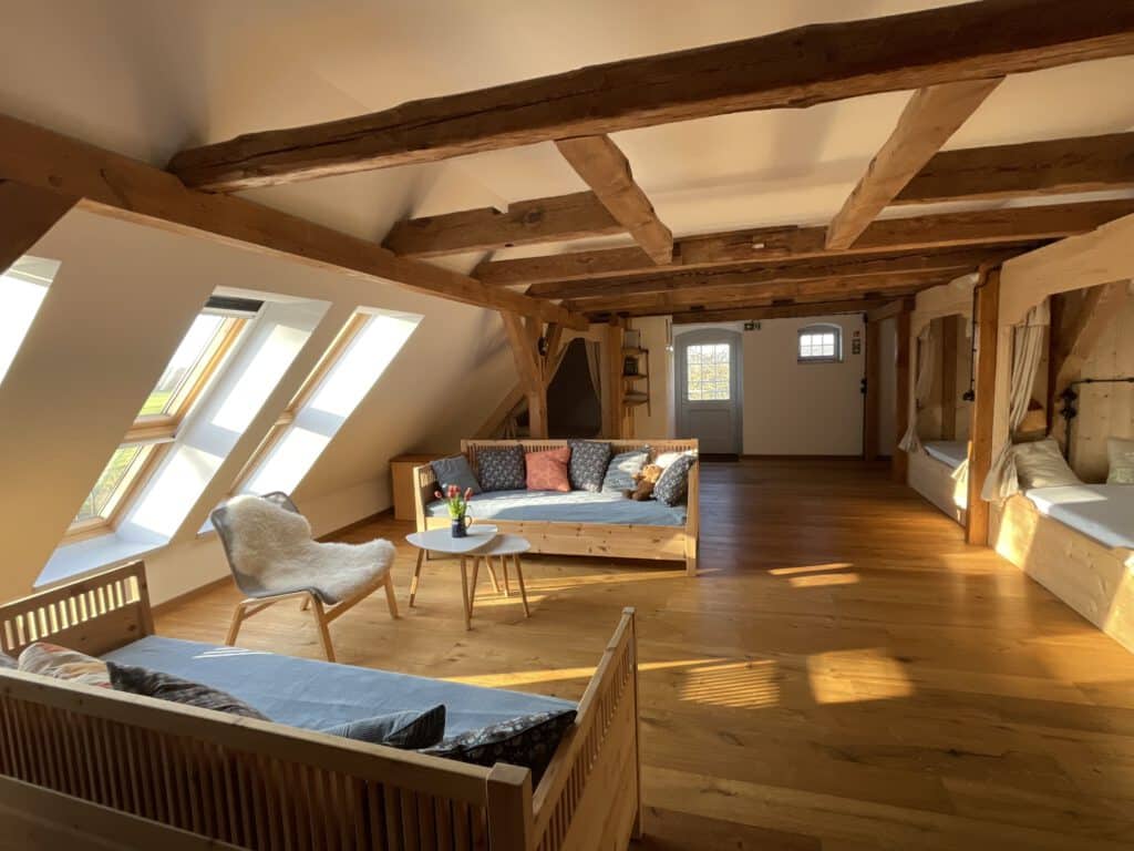 Gemeinschaftsschlafraum Herberge Alter Heuboden