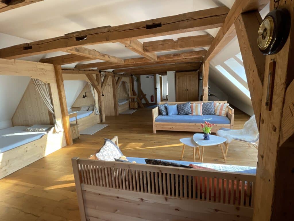 Schlafraum für bis zu zehn Gäste